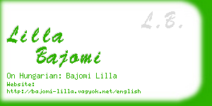 lilla bajomi business card